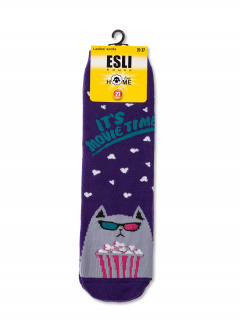 Носки CONTE ESLI HOME LINE 52-118 фиолетовый - фото 1