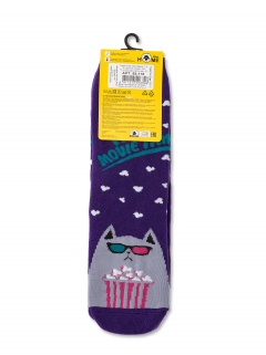 Носки CONTE ESLI HOME LINE 52-118 фиолетовый - фото 5