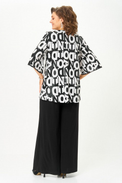 Блуза, брюки Svetlana-Style 5035 буквы-черный - фото 3