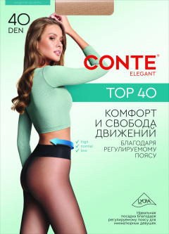 Колготки CONTE TOP 40 nero 8С-64СП - фото 1