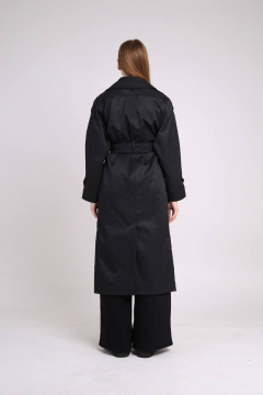 Плащ TSURAN COAT-BASIC-BLACK.160-164 черный - фото 4