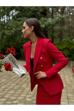 Юбка KORTNI 2U14dl красный - фото 5