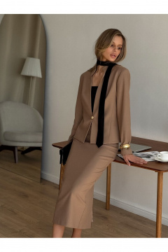 Жакет, юбка KORTNI 4Р2/2U17dl бежевый - фото 3