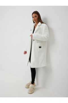 Пальто V&N Fashion 1057 молоко - фото 2