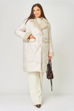 Пальто V&N Fashion 1065 бежевый - фото 1