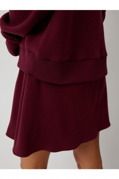 Юбка V&N Fashion 1081 бордовый - фото 4