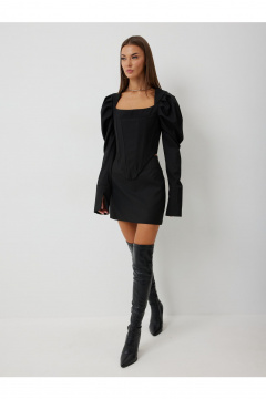 Джемпер, юбка V&N Fashion 1085 черный - фото 2