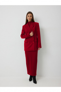 Жакет, юбка V&N Fashion 1088 красный - фото 3