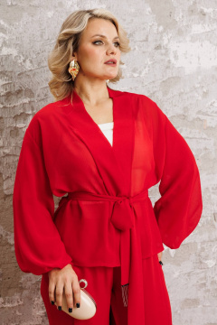 Блуза, брюки Anastasia 1063.1 красный - фото 4