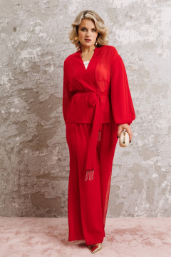Блуза, брюки Anastasia 1063.1 красный - фото 1