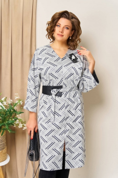 Платье VOLNA 1443 светло-серый - фото 1