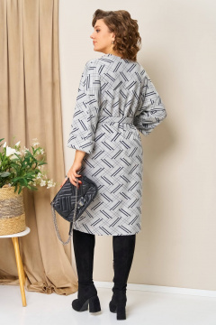 Платье VOLNA 1443 светло-серый - фото 2