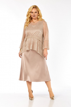 Блуза, платье Элль-стиль 2451 пудра - фото 1