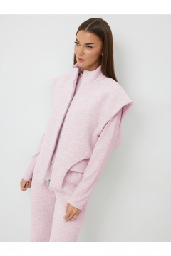 Брюки, жилет, лонгслив V&N Fashion 1016 розовый - фото 2