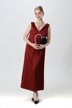 Платье NikVa 1014-1 бордо - фото 1