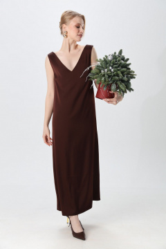 Платье NikVa 1014-5 шоколад - фото 2