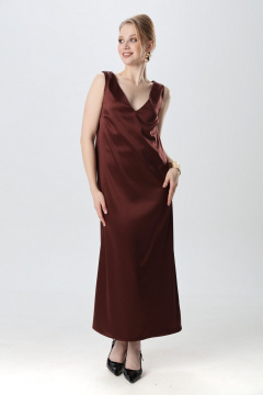 Платье NikVa 1014-7 махагон - фото 2