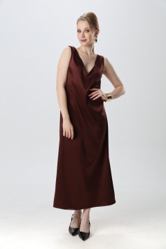 Платье NikVa 1014-7 махагон - фото 1