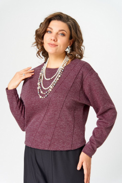 Джемпер Bliss 4235 бордовый - фото 5