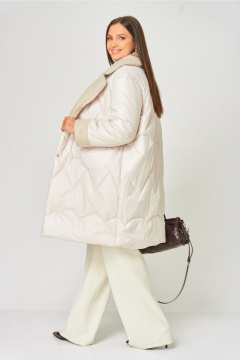 Пальто V&N Fashion 1065-1 бежевый - фото 3