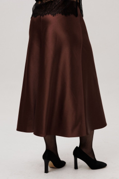 Юбка Anelli 1808 горький-шоколад - фото 4