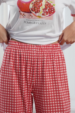 Брюки, футболка Купалинка 42601G.158-164 к.белый,клетка - фото 5