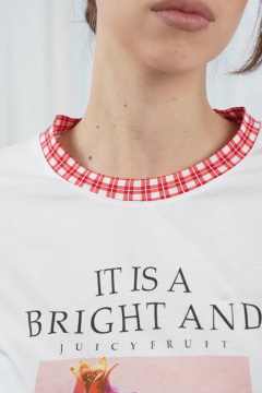 Брюки, футболка Купалинка 42601G.158-164 к.белый,клетка - фото 4