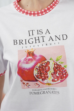 Брюки, футболка Купалинка 42601G.158-164 к.белый,клетка - фото 3