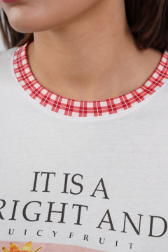 Капри, футболка Купалинка 42701G.158-164 к.белый,клетка - фото 4