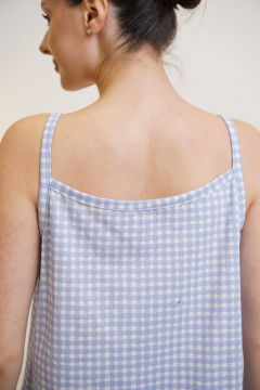 Сорочка Купалинка 656802.158-164 клетка - фото 3