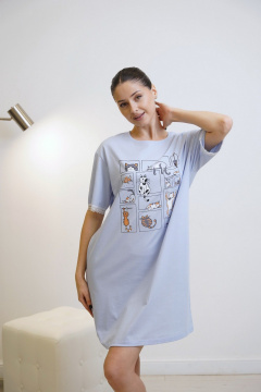 Сорочка Купалинка 666206.158-164 голубой - фото 2