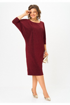 Платье Твой имидж 2297 бордо - фото 3