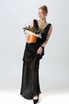 Платье NikVa 1017-1 чёрный - фото 2