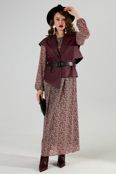 Жилет NikVa 1019-2 бордо - фото 1