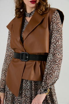 Жилет NikVa 1019-3 шоколад - фото 3