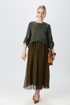 Платье NikVa 740-27 зелень - фото 1