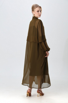 Платье NikVa 944-10 хаки - фото 3