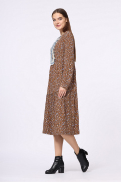 Платье Полинушка 471/2 горчичные пятнышки - фото 3