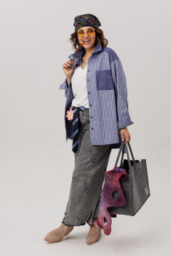 Рубашка Anelli 1800 предгрозовая_синь - фото 2