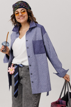 Рубашка Anelli 1800 предгрозовая_синь - фото 1