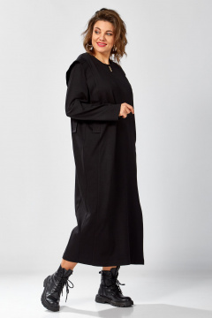 Платье BegiModa 1064 черный - фото 4