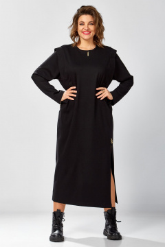 Платье BegiModa 1064 черный - фото 3