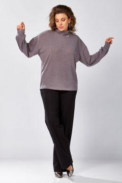 Блуза BegiModa 4156 фиолетовый-пепел - фото 5