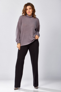 Блуза BegiModa 4156 фиолетовый-пепел - фото 2