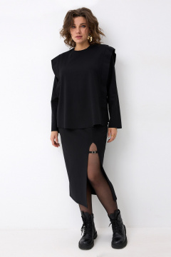 Юбка BegiModa 5017 черный - фото 1