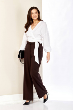 Брюки, жакет Shetti 4075 горький_шоколад - фото 4