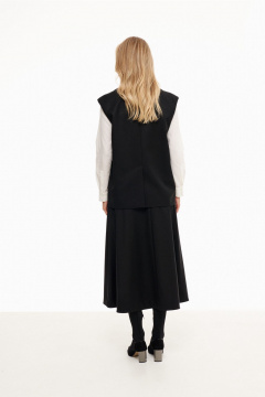 Черный демисезонный жилет свободного кроя Prestige 4913/1 черный - фото 2