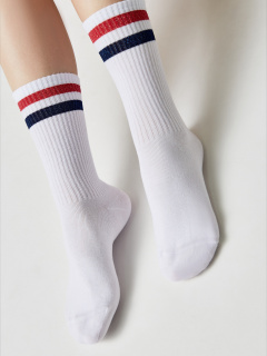 Носки CONTE ACTIVE белый-красный 19С-65СП - фото 4