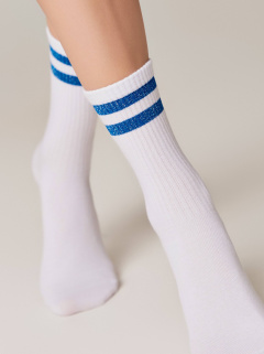 Носки CONTE ACTIVE белый-синий 19С-65СП - фото 5