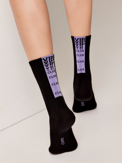 Носки CONTE ACTIVE черный-сиреневый 20С-20СП - фото 1